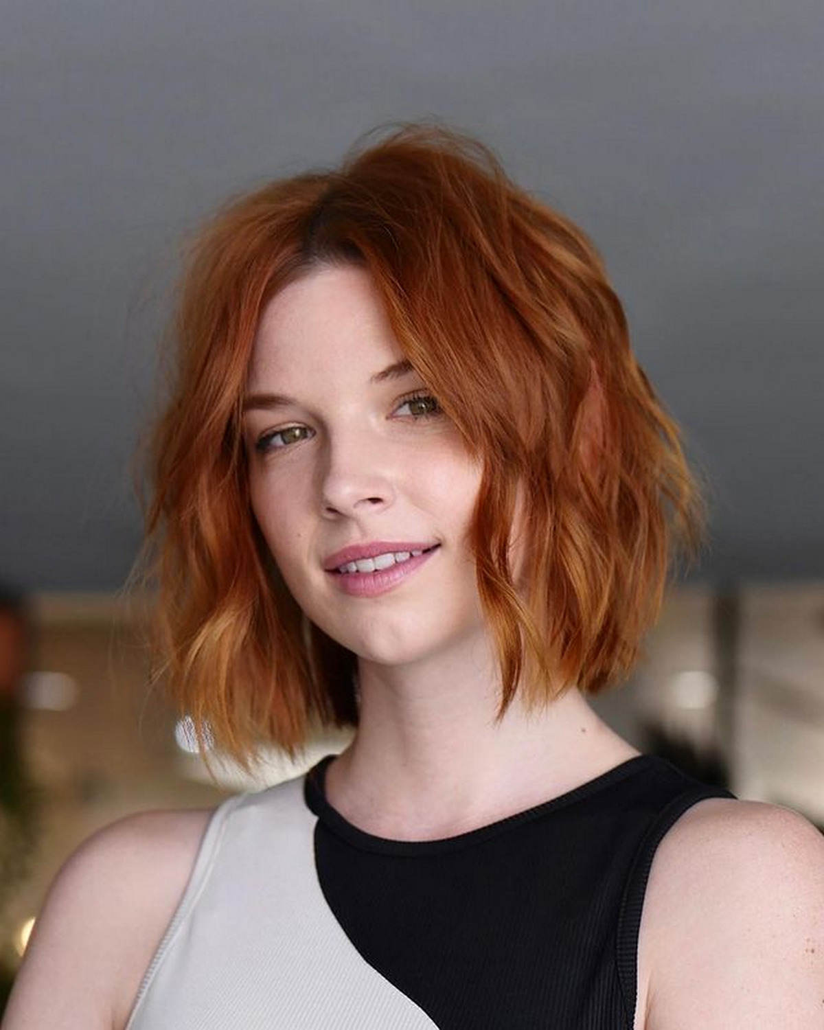 Wavy Copper Bob