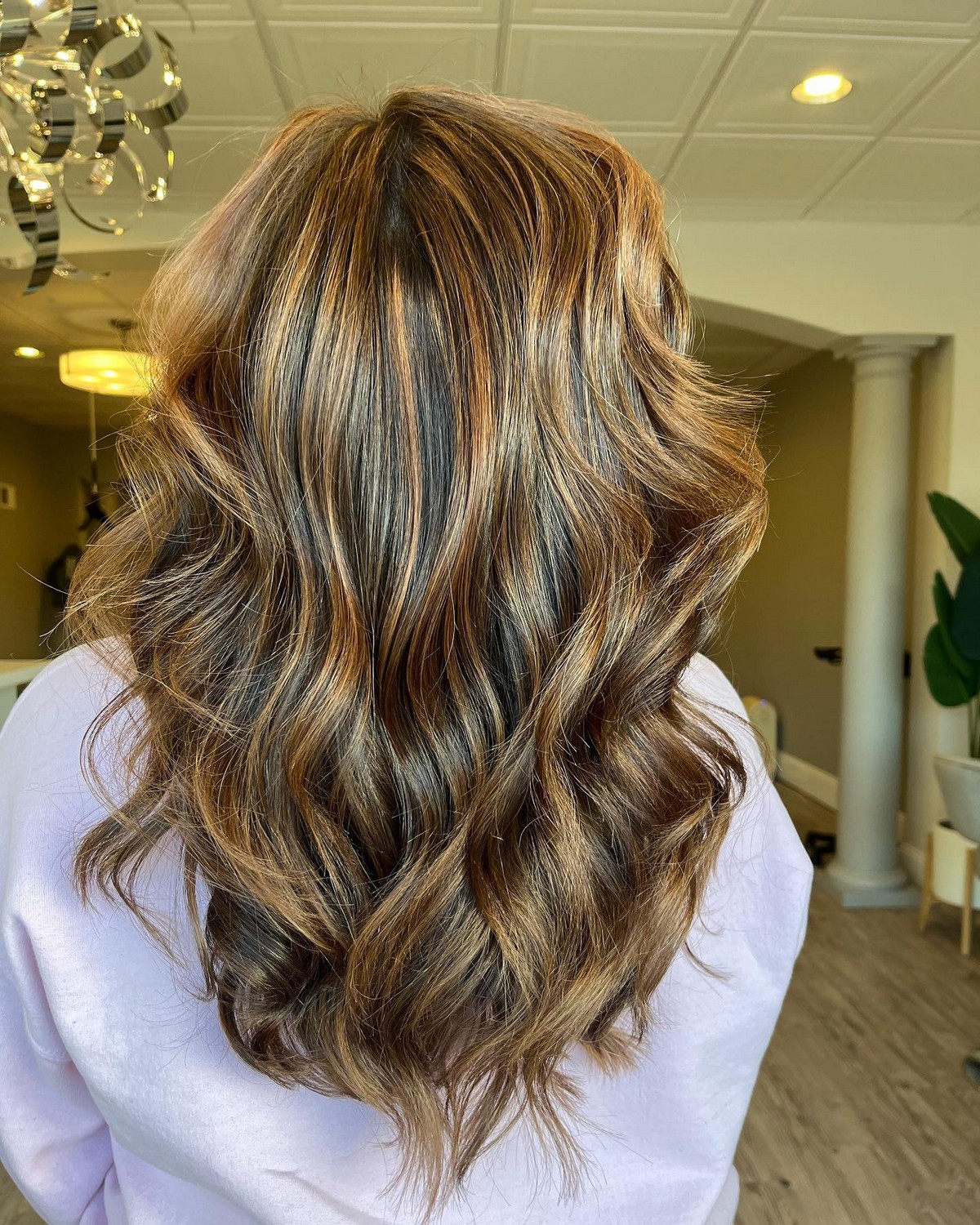 Dark Brown Hair With Bronze Highlights