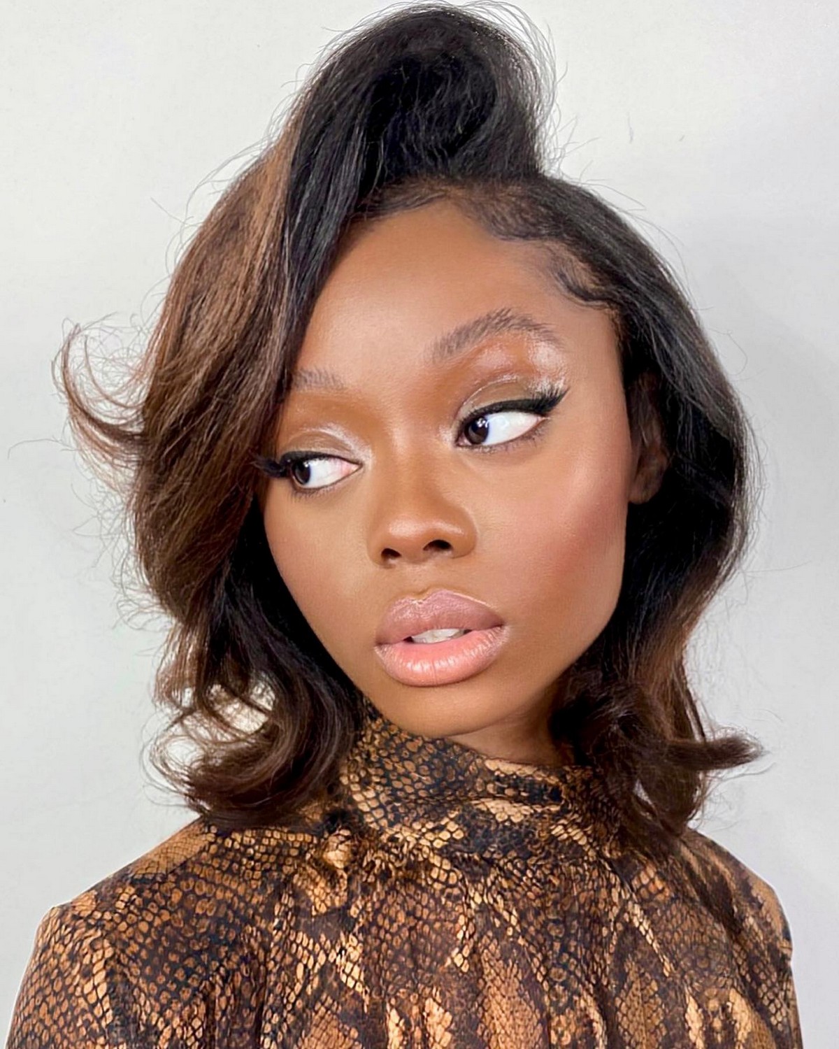 Statement Side Swept Bangs