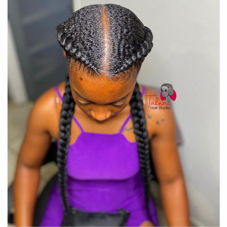35 Two French Braids Styles For Black Women in 2023 Hood MWR