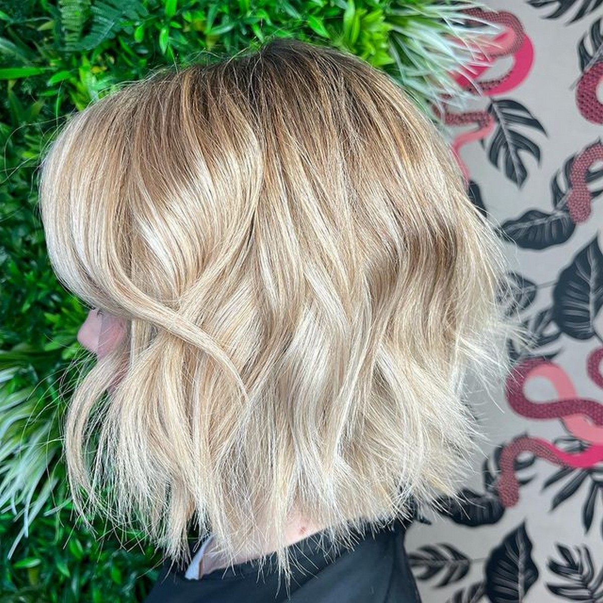 Wavy Bob With Blonde Ombre