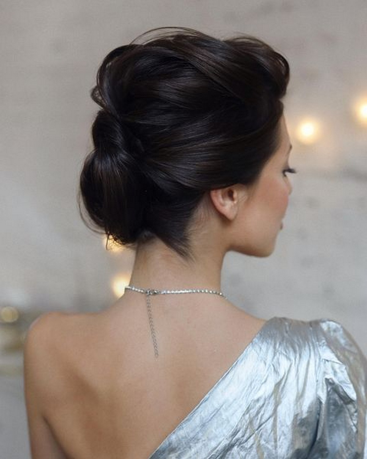 Elegant Black Midi Hair Updo