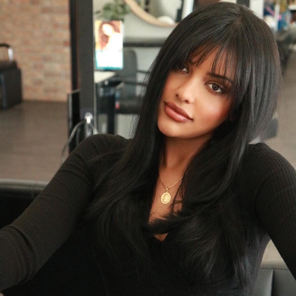 Wispy Bangs With Layered Hair