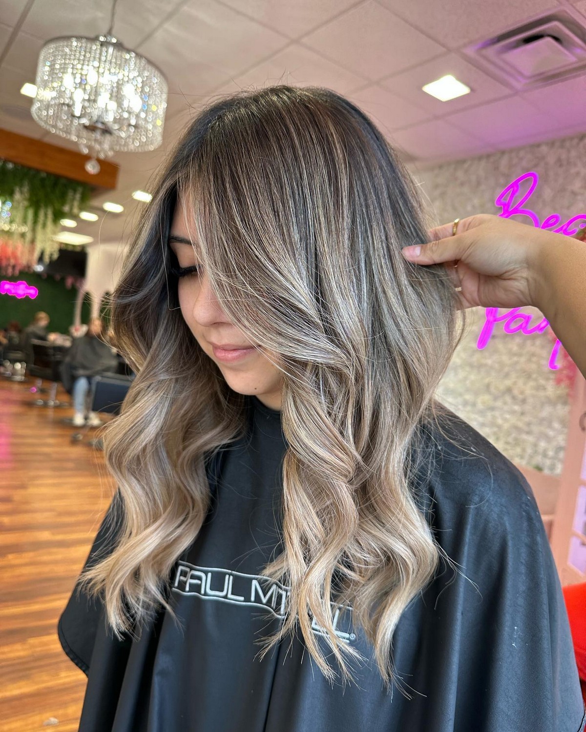 Blonde Ombre Highlights On Black Hair