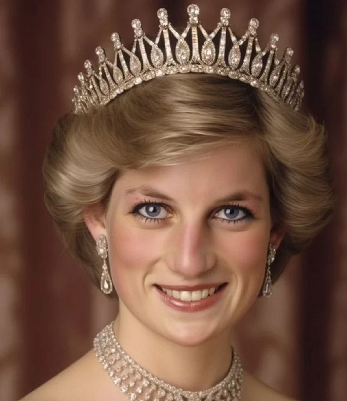 Curly Updo With A Tiara