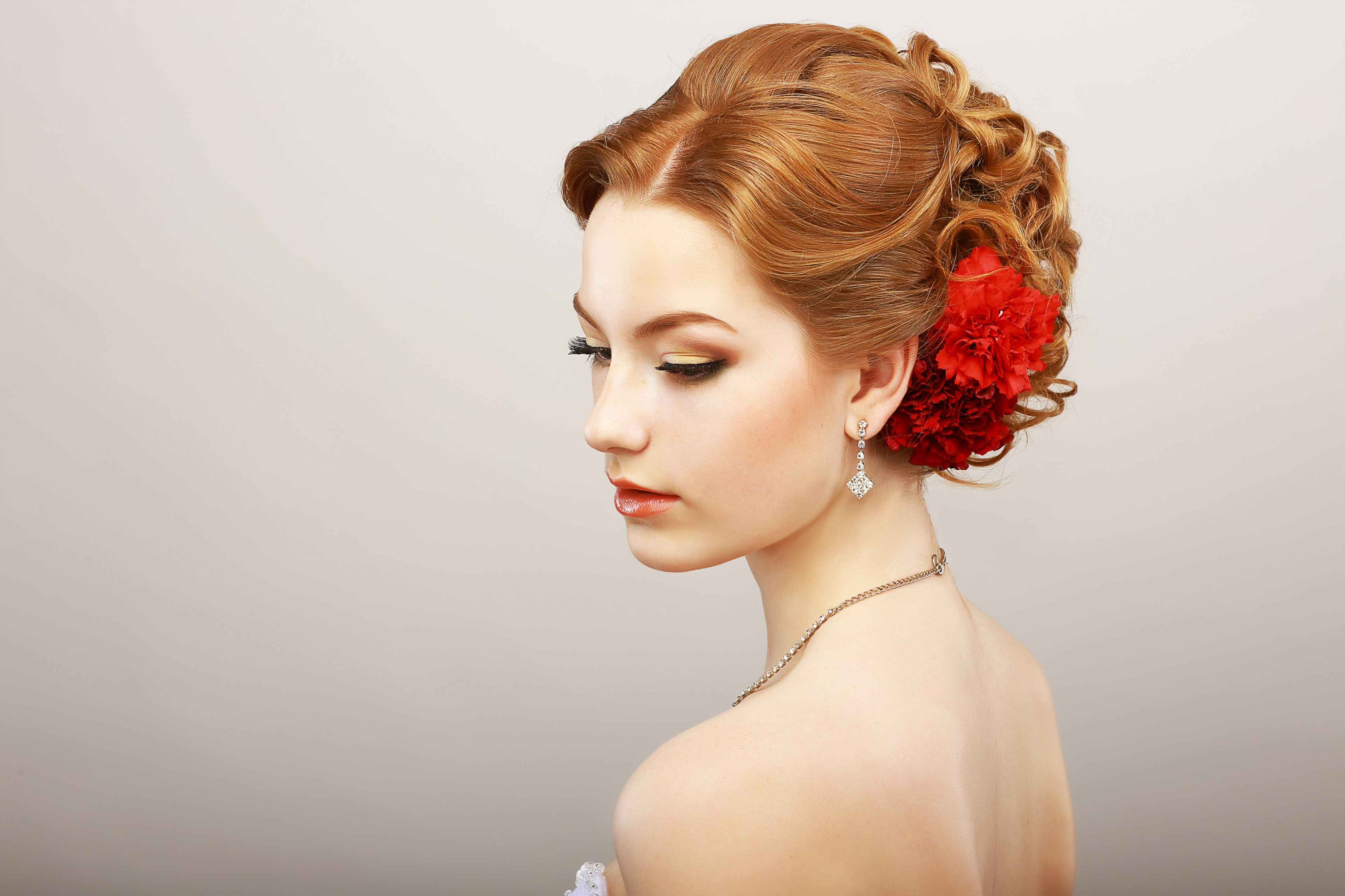 Festive Floral Updo