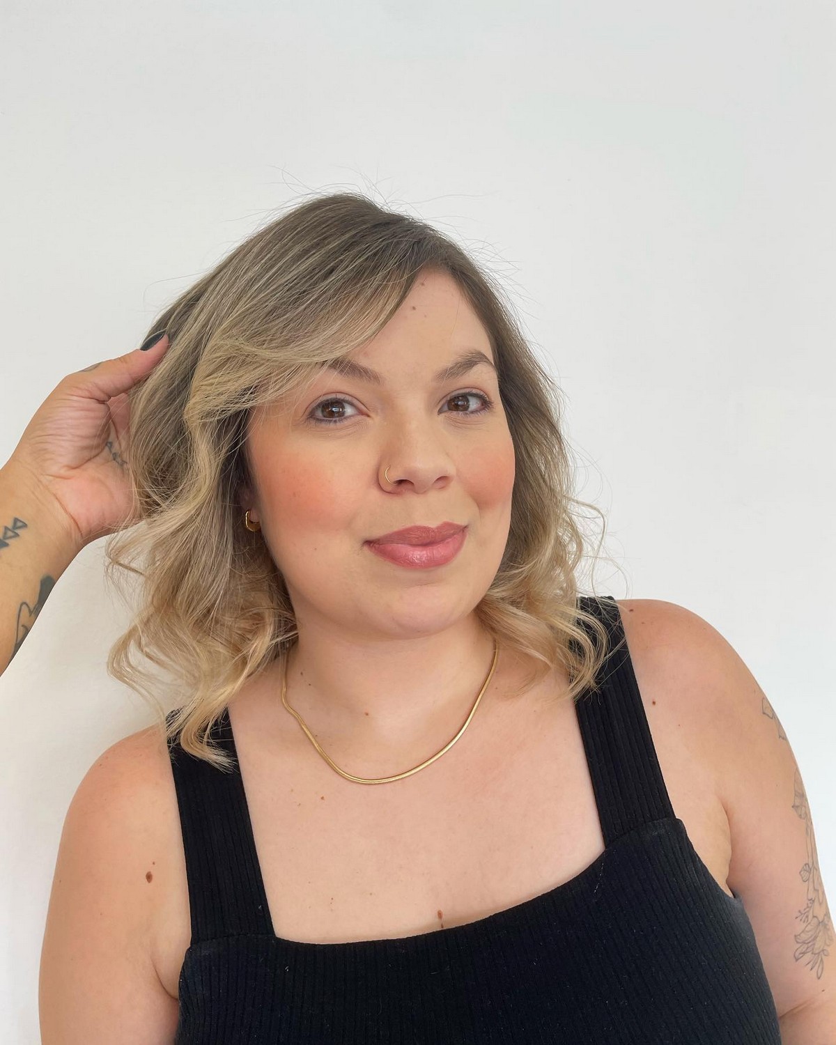 Lob With Side Bangs