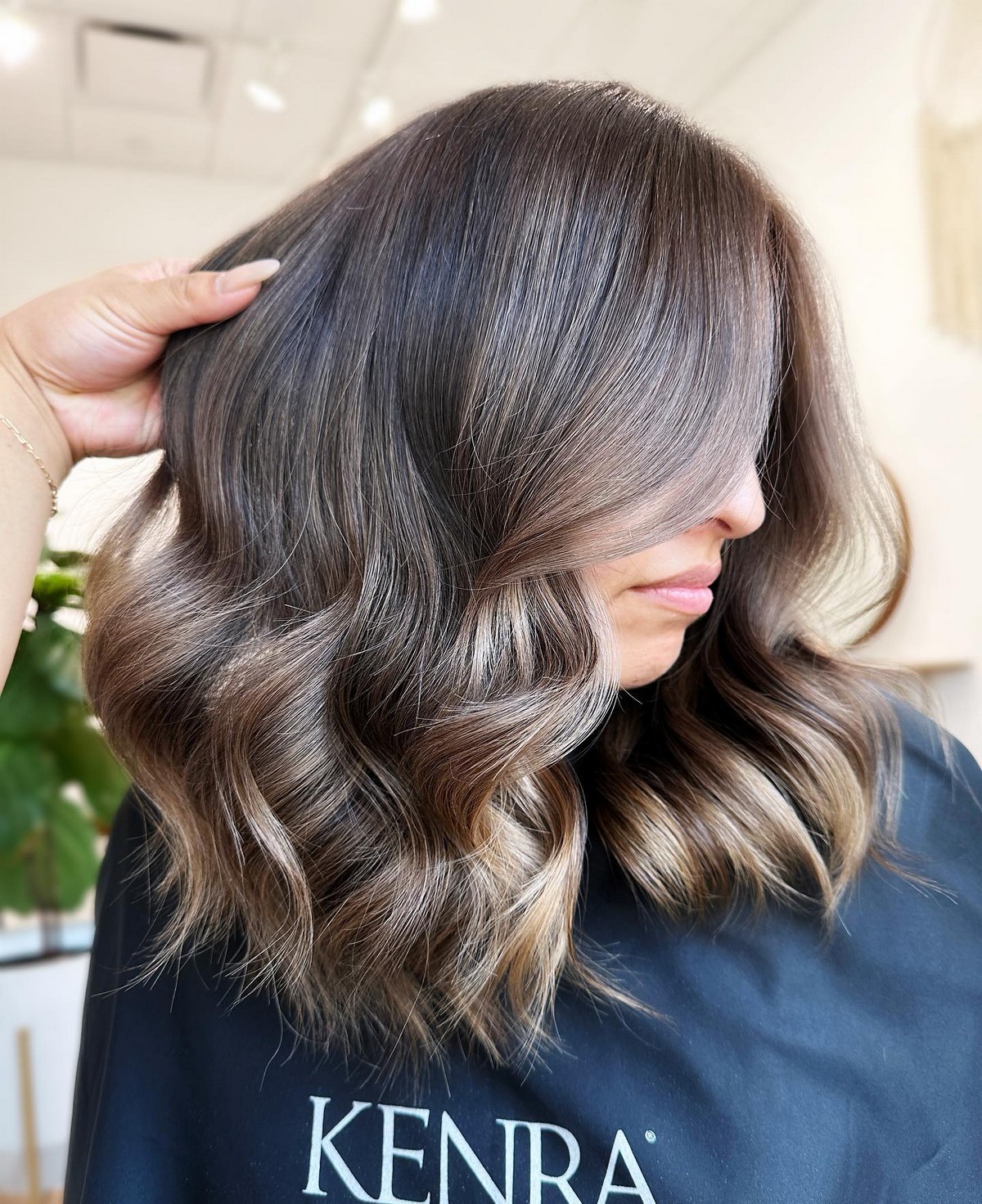 Dark Brown Hair With Ash Blonde Highlights