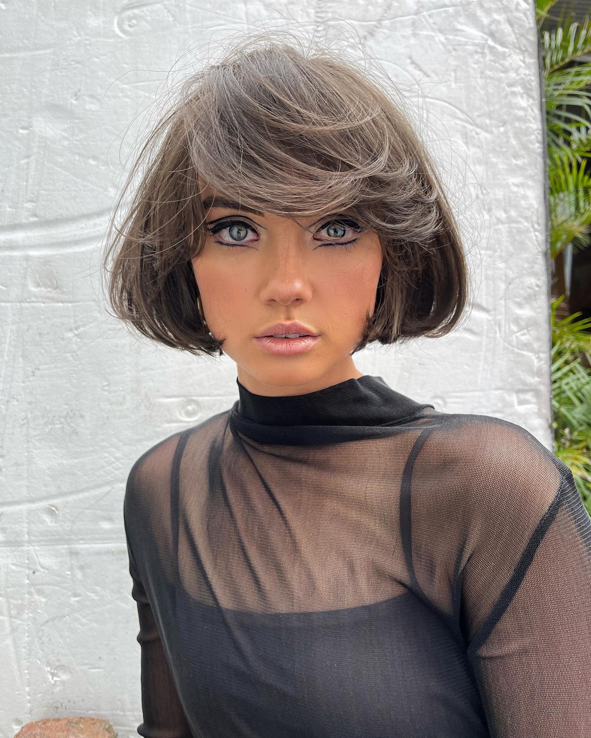 French Bob with Long Bangs