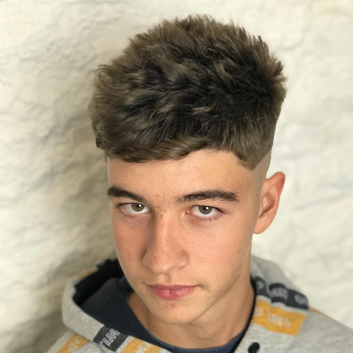 Long Curly French With Line Design
