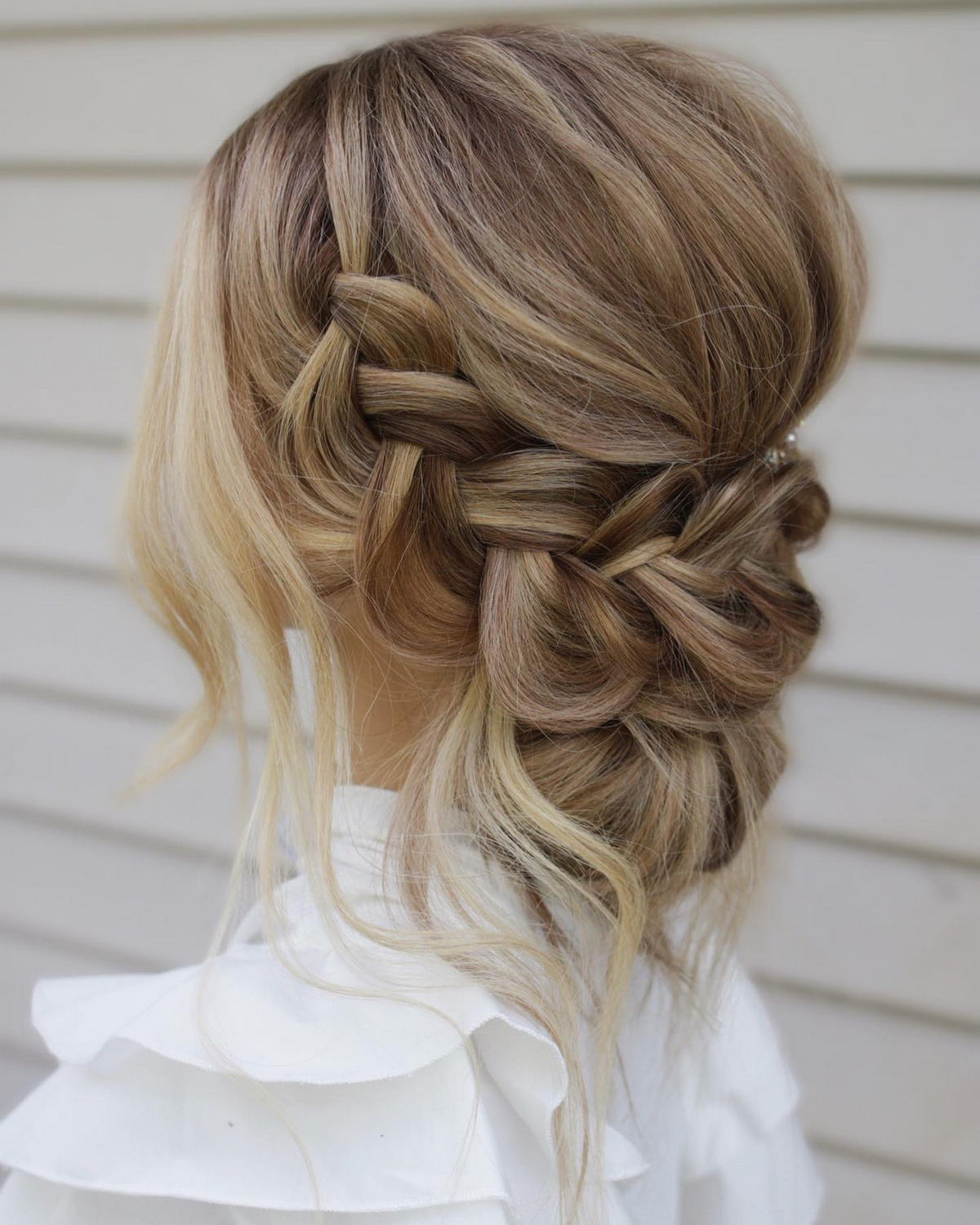 Textured Messy Updo