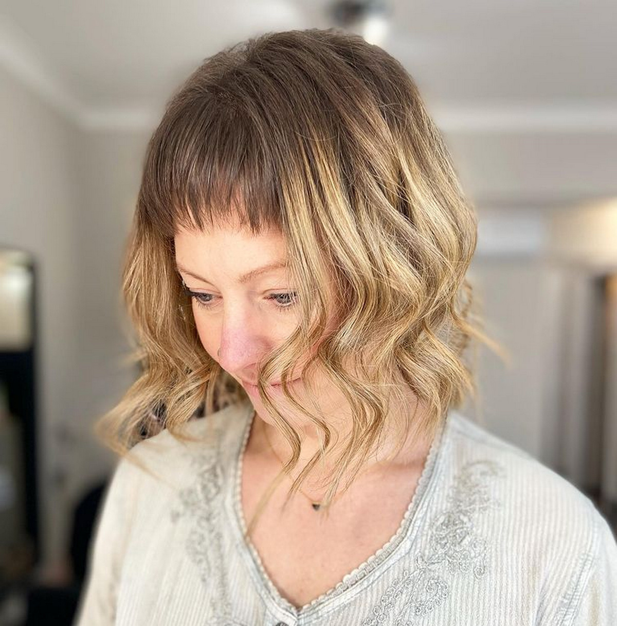Short Bob with Mini Bangs