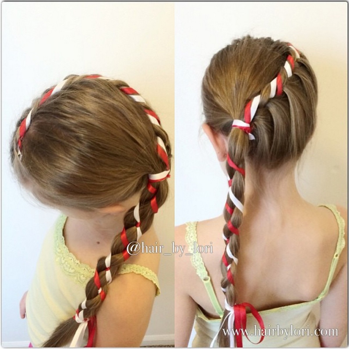 Candy Cane Ponytail