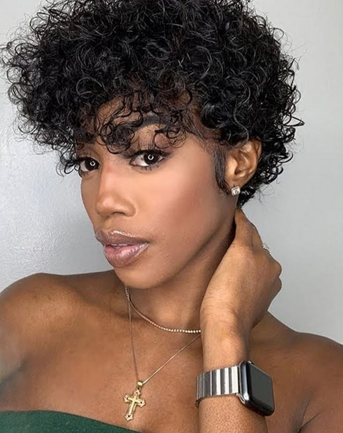 Curly Pixie Cut Bob Wig