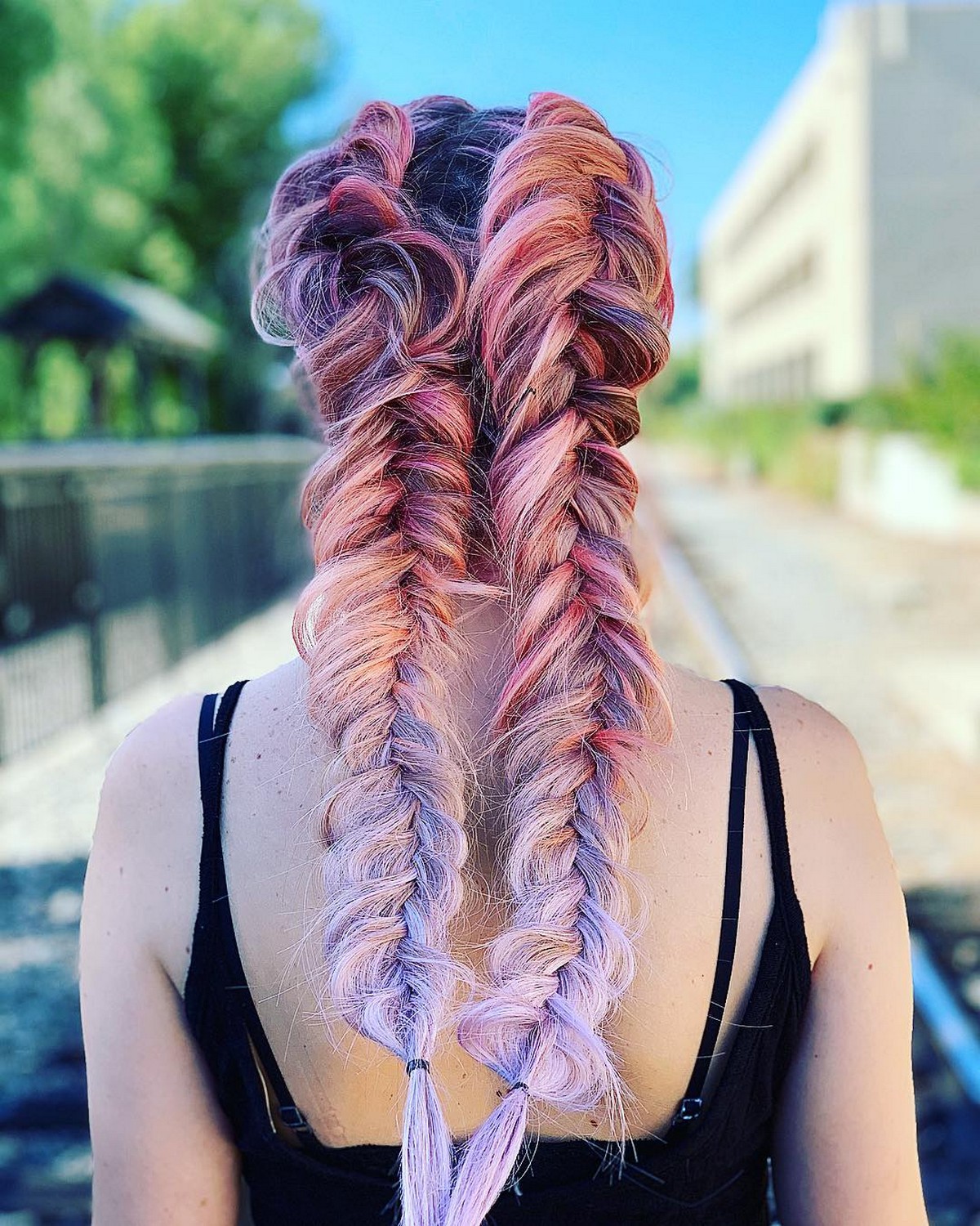 Double Dutch Fishtail Braids