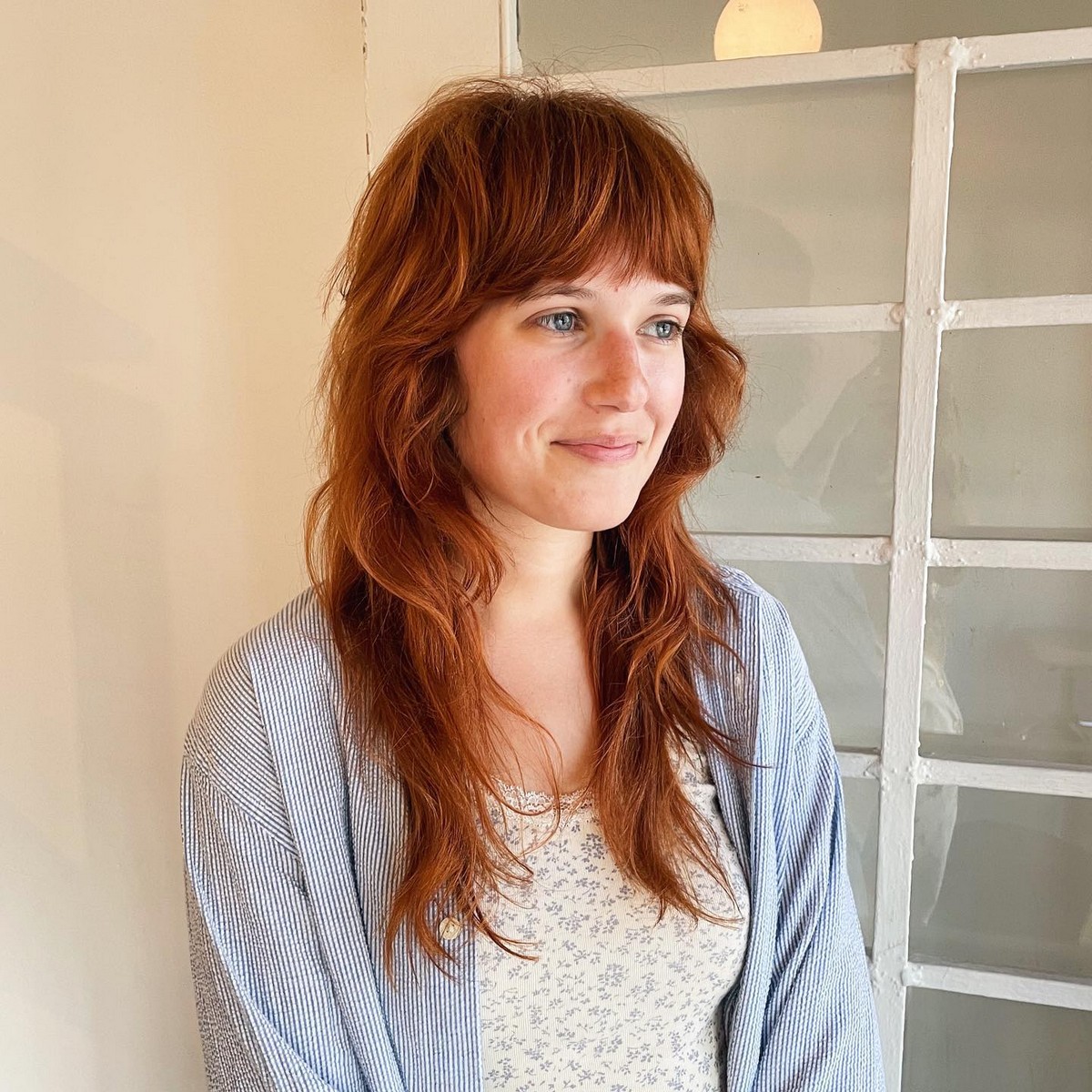 Razor Carved Shag And Textured Bangs