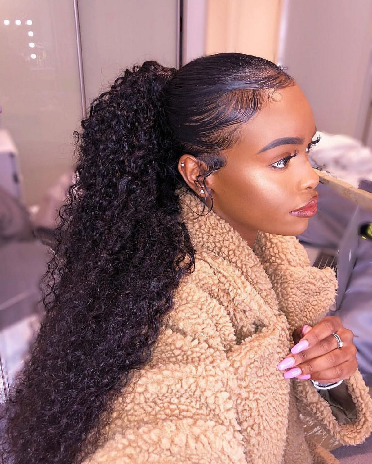 Voluminous High Ponytail