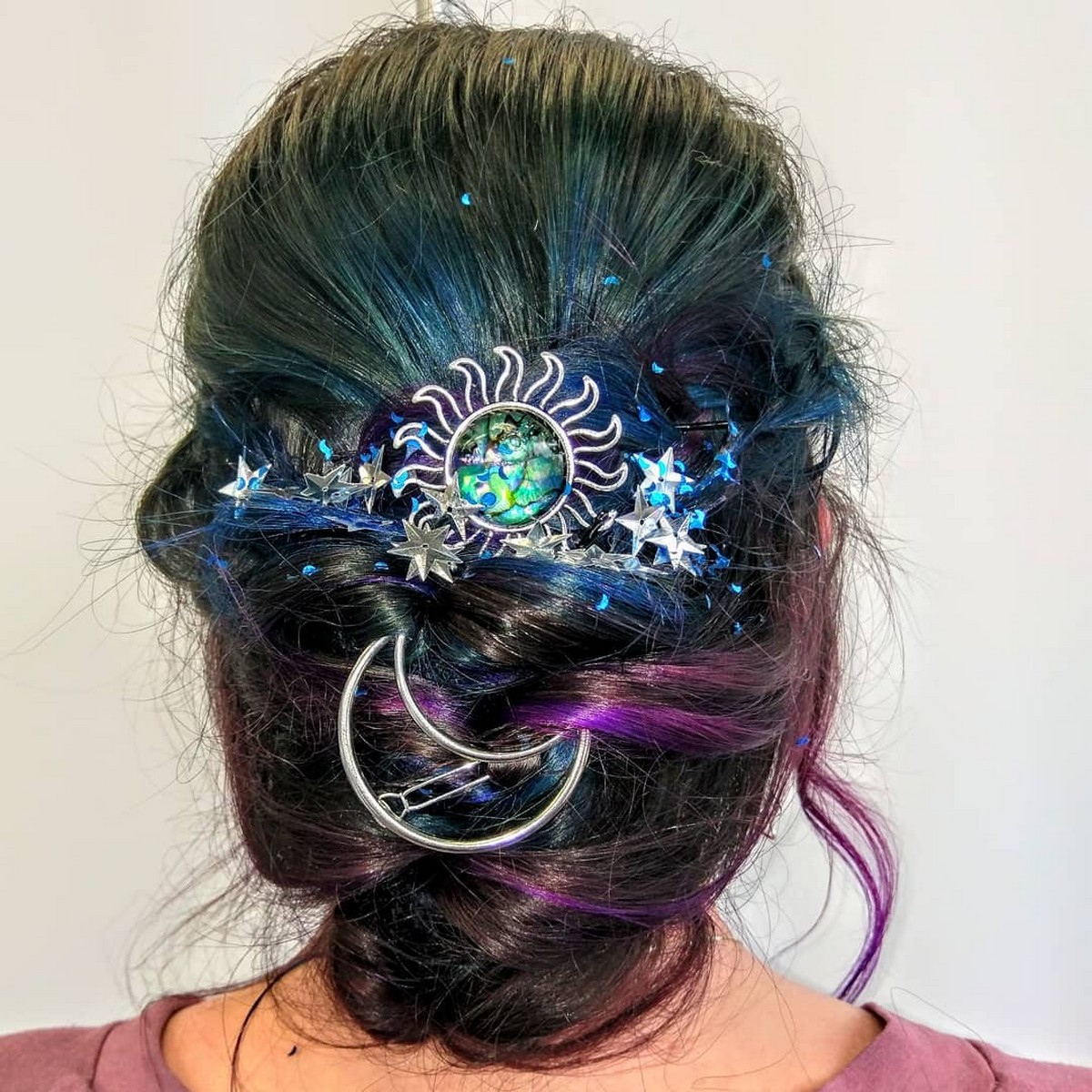 Starry Night Low Bun