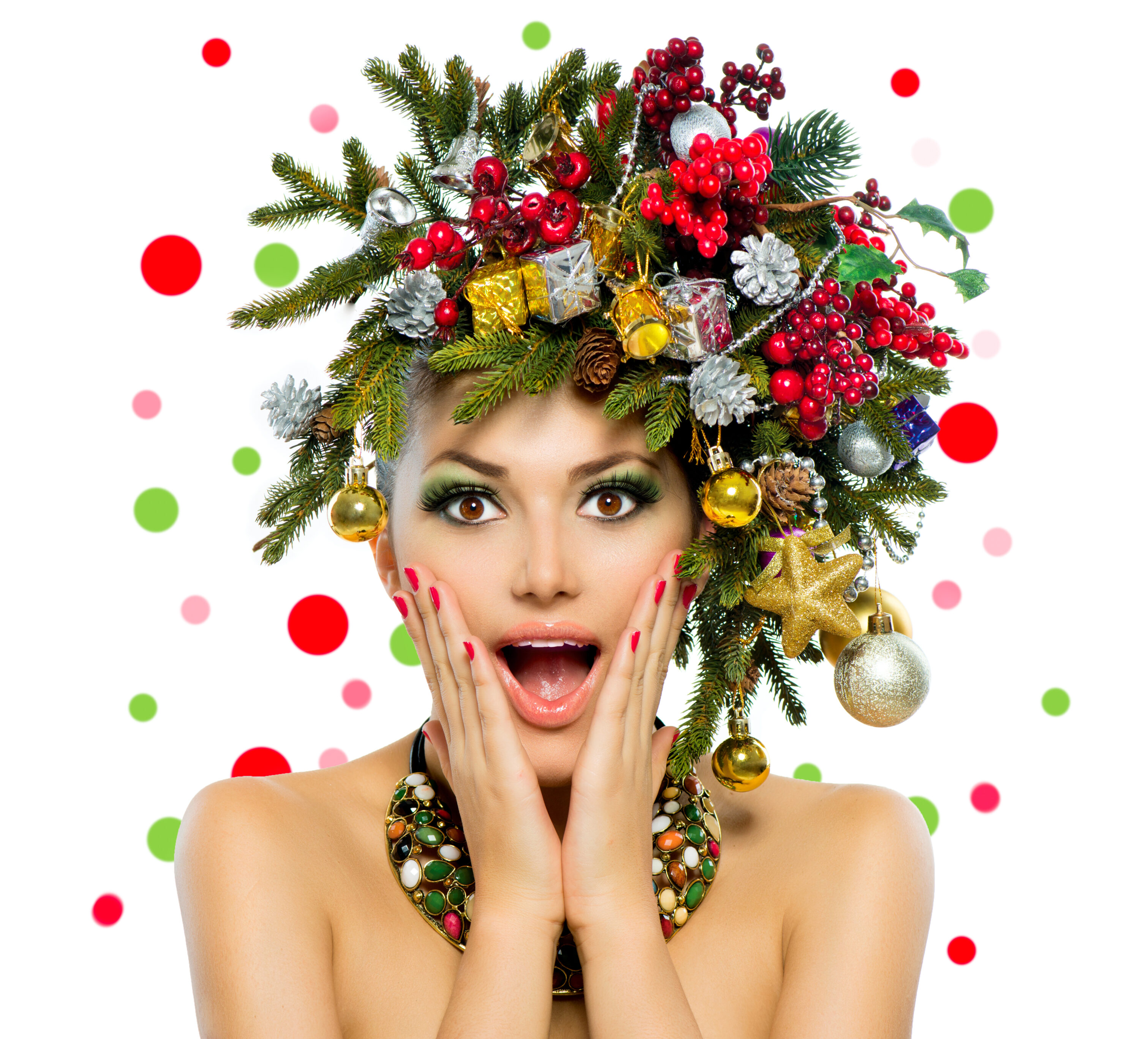 Ornament-Inspired Top Knot