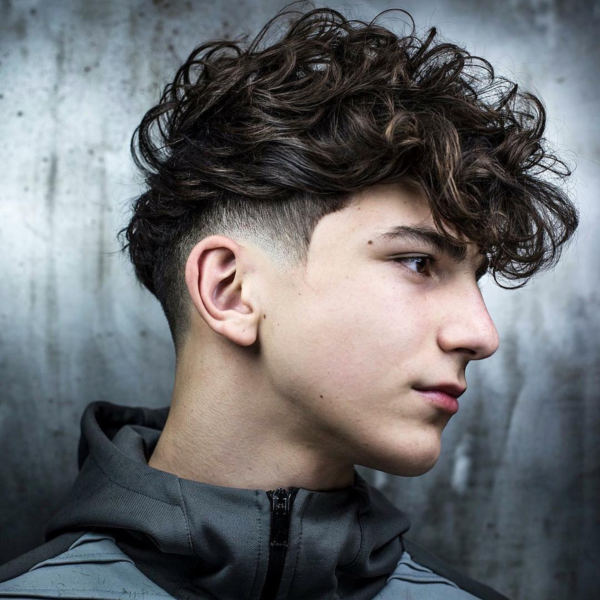 Textured Curly Undercut