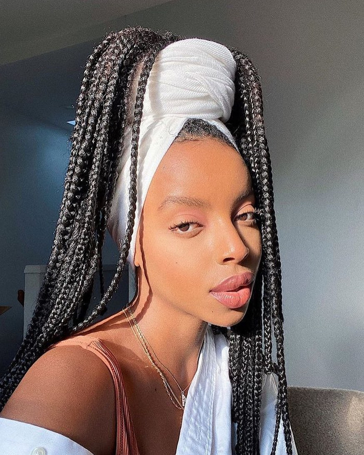 Scarf Your Ponytail to Add Some Color