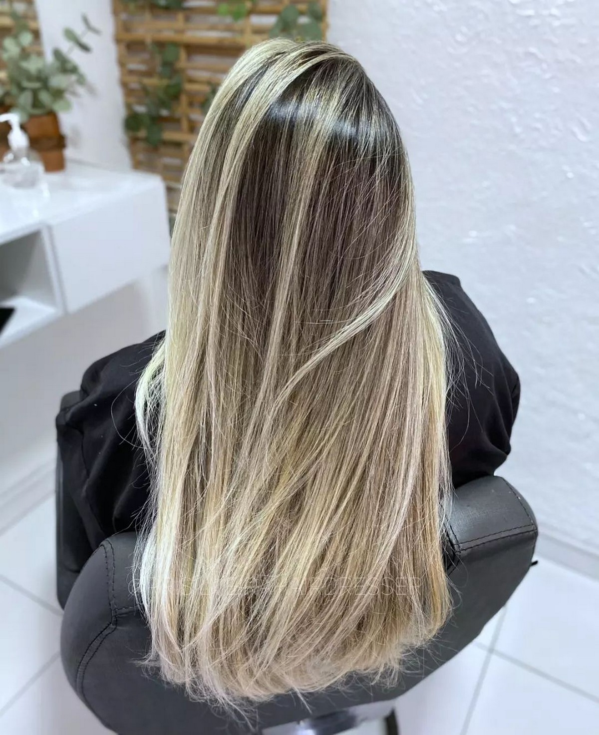 Dark Brown Hair With Ombre Highlights