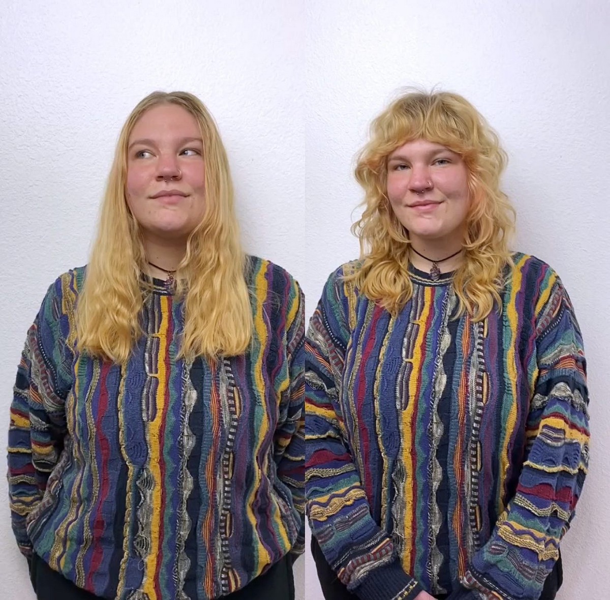 Shoulder Length Golden Mushroom
