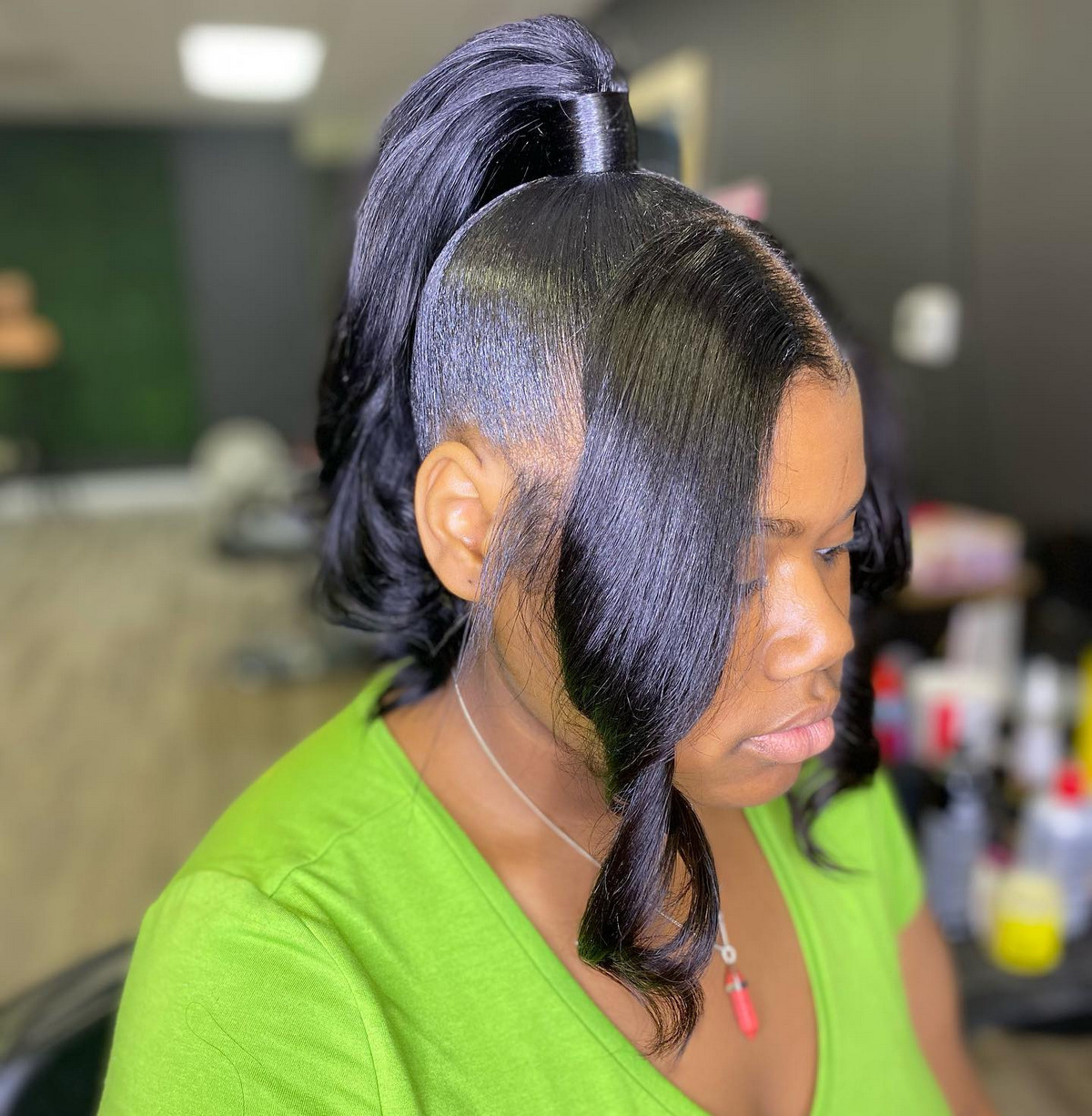 Ponytail with Bangs