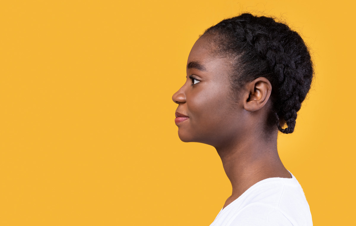 Afro With Side Braids