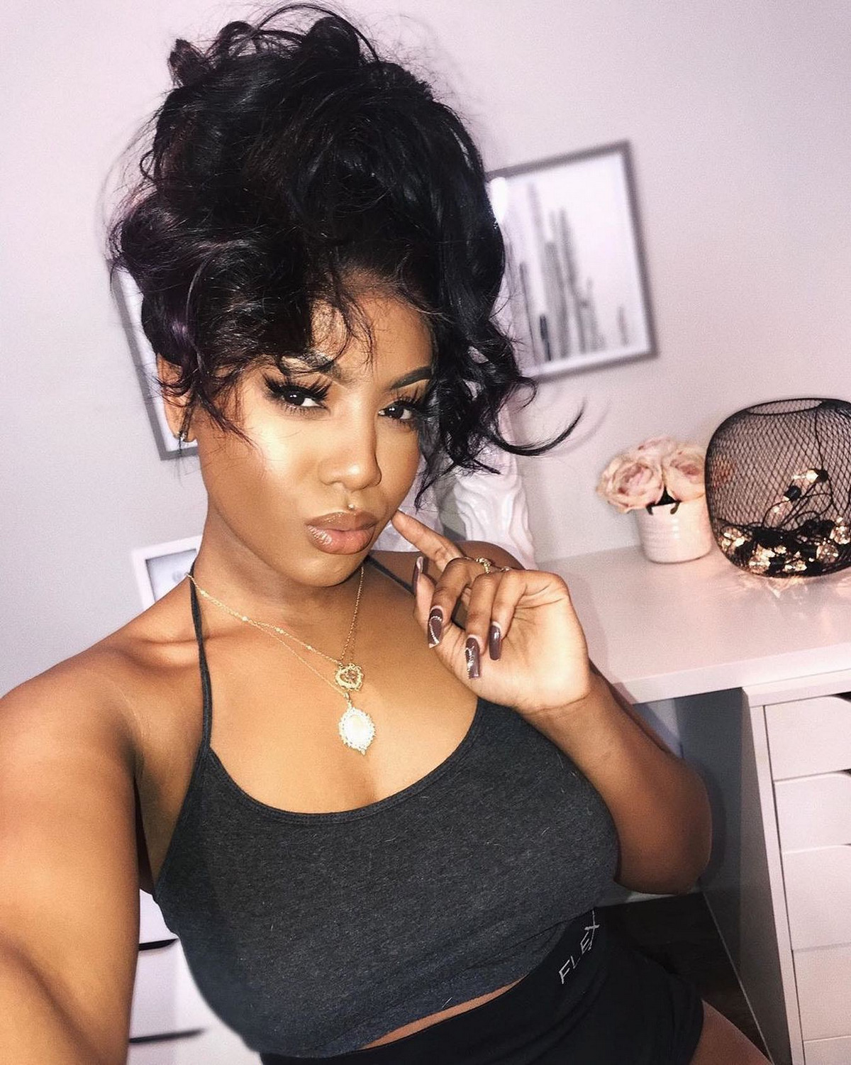 Messy High Ponytail