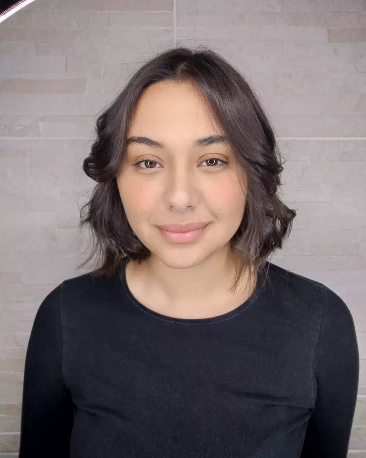 Corte Bob Blunt Thin Hair With Middle Part