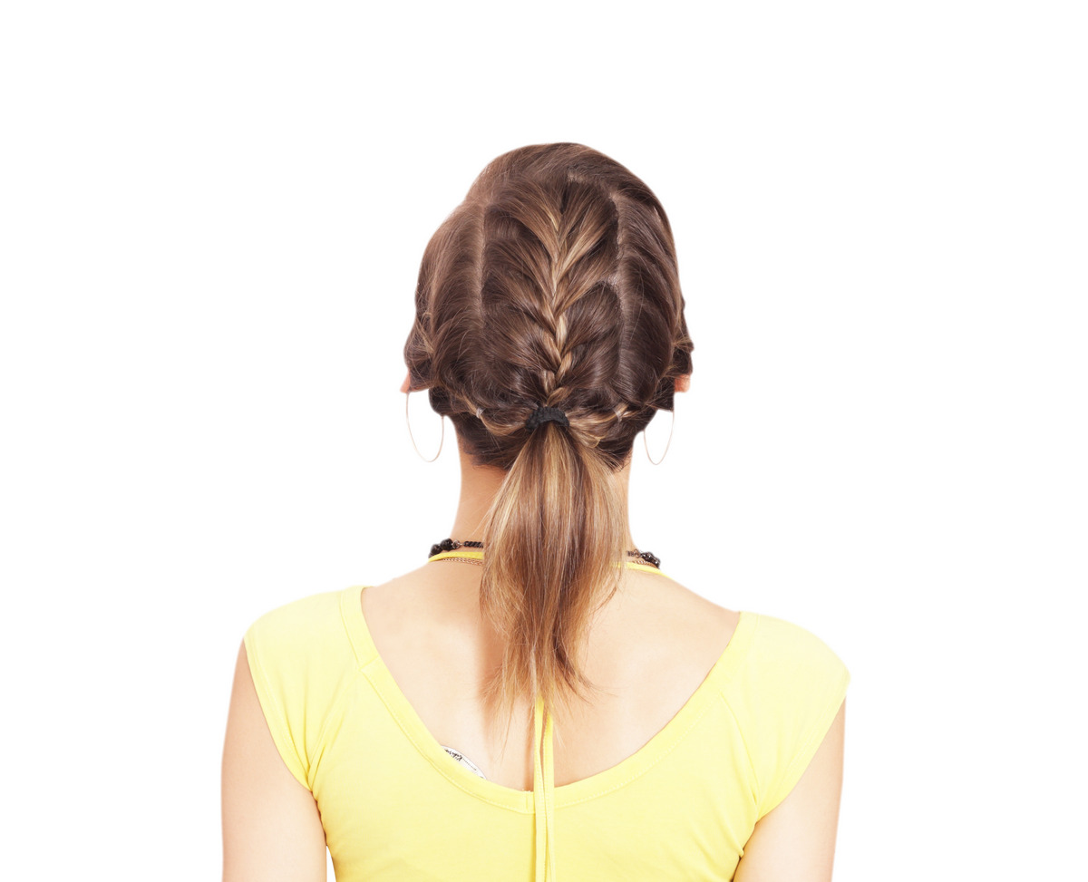 French Braided Ponytail