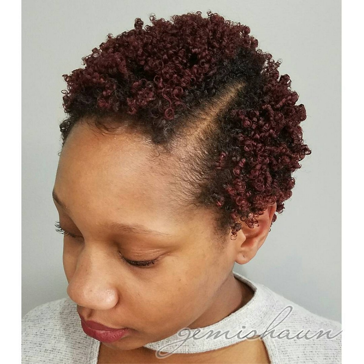 Twa with Side Part