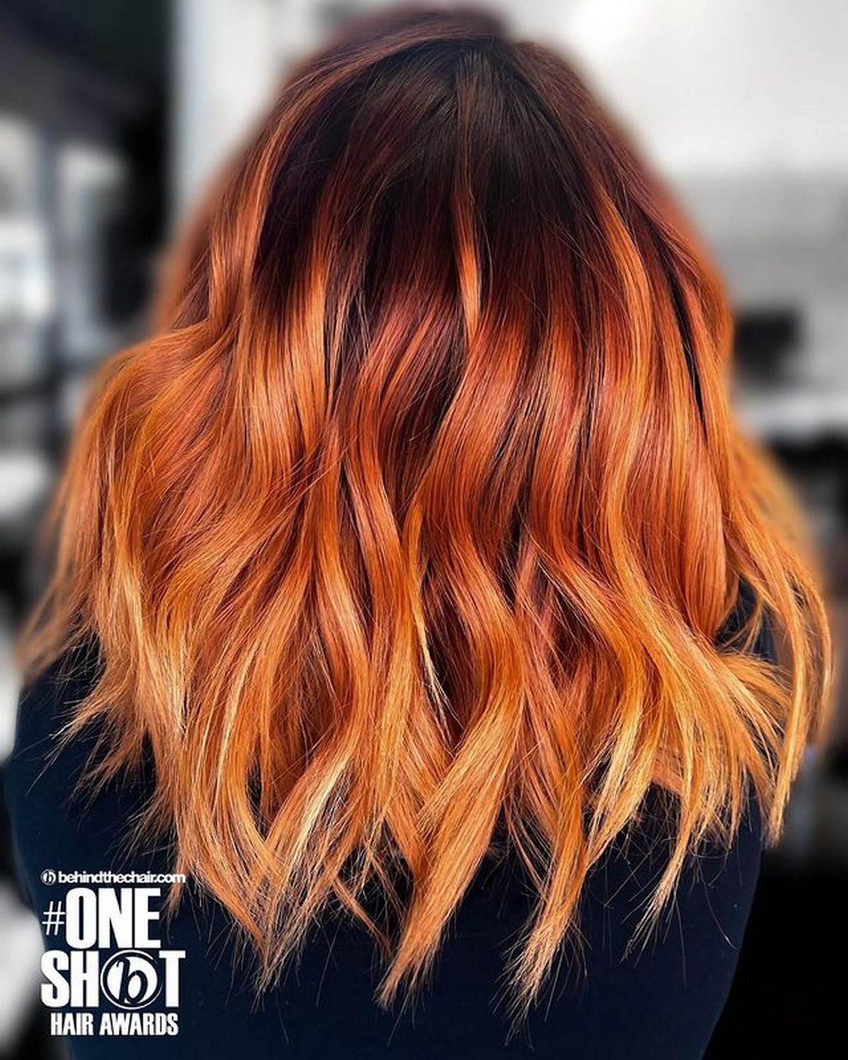 Auburn to Strawberry Blonde Ombre