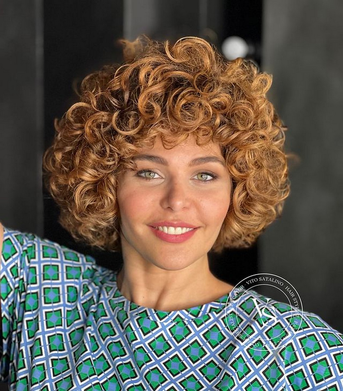 Curly Copper Bob
