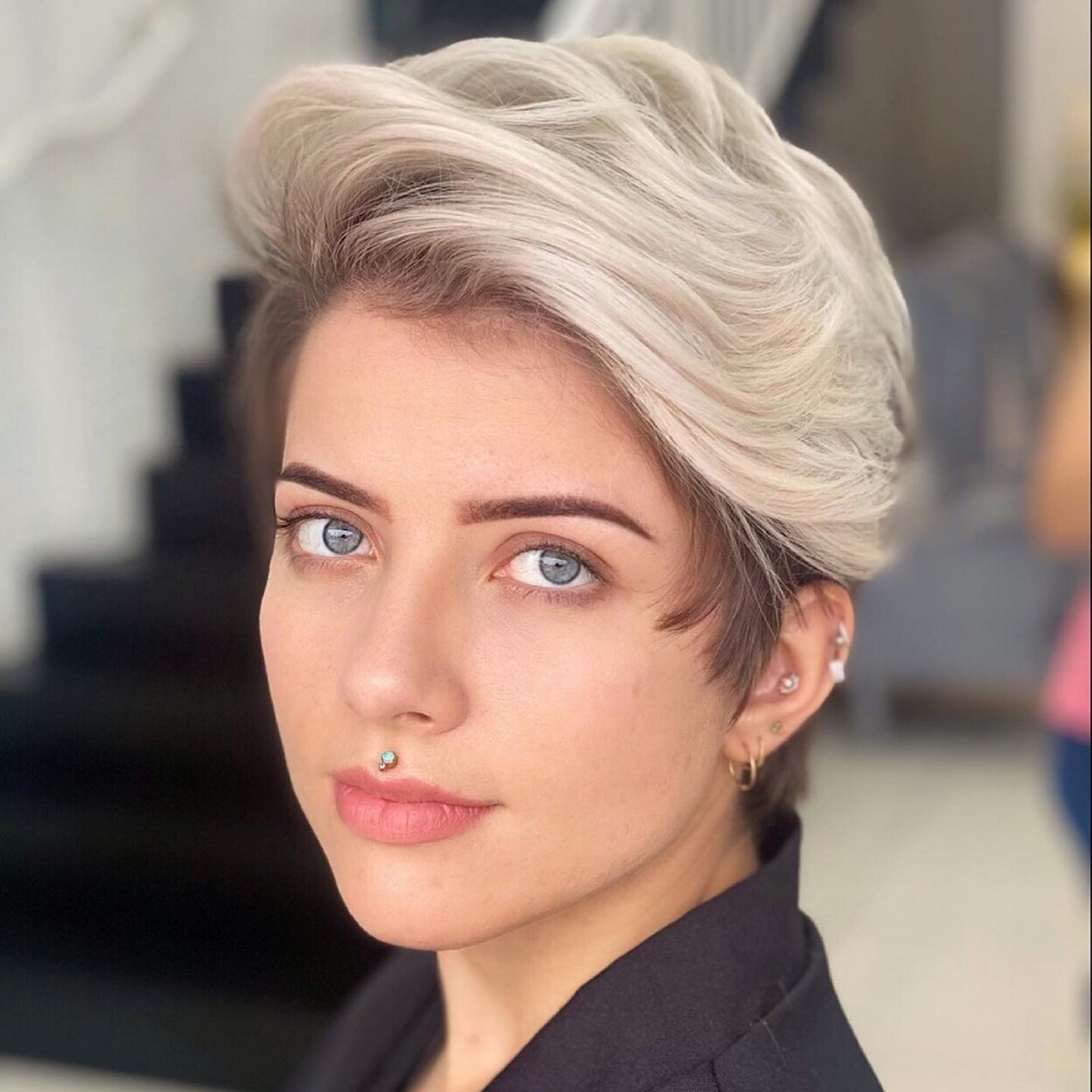 Long Pixie with a Quiff