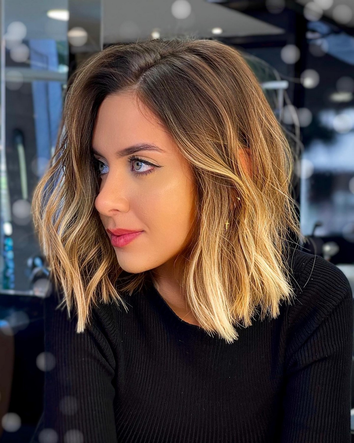 Softness Ombre Blonde Blunt Bob