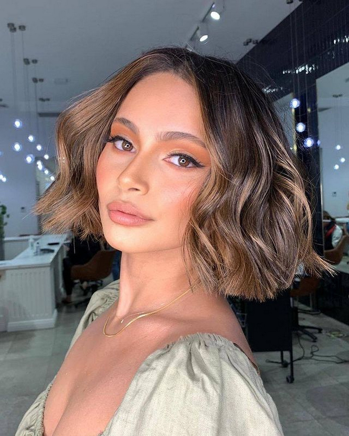 Voluminous Curly Bob