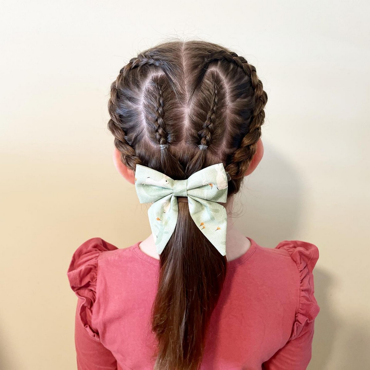 Bunny Shape Braid And Bow