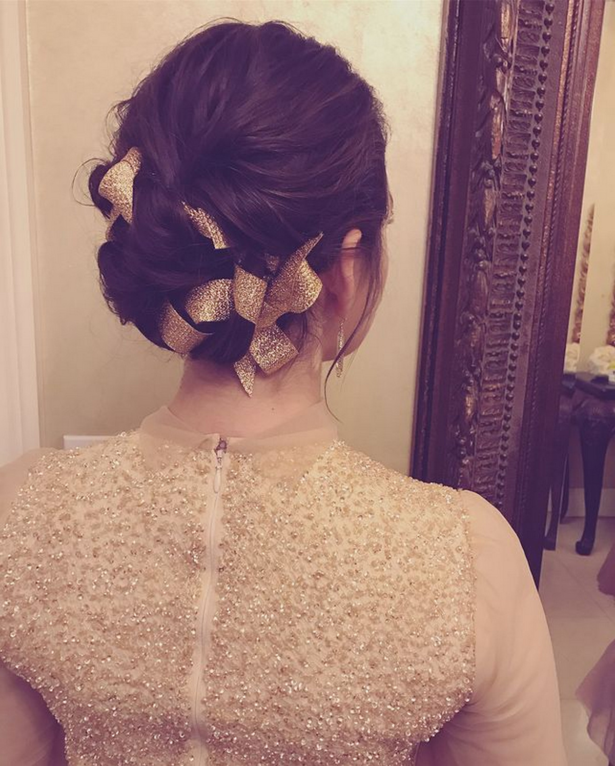 Ribboned Updo