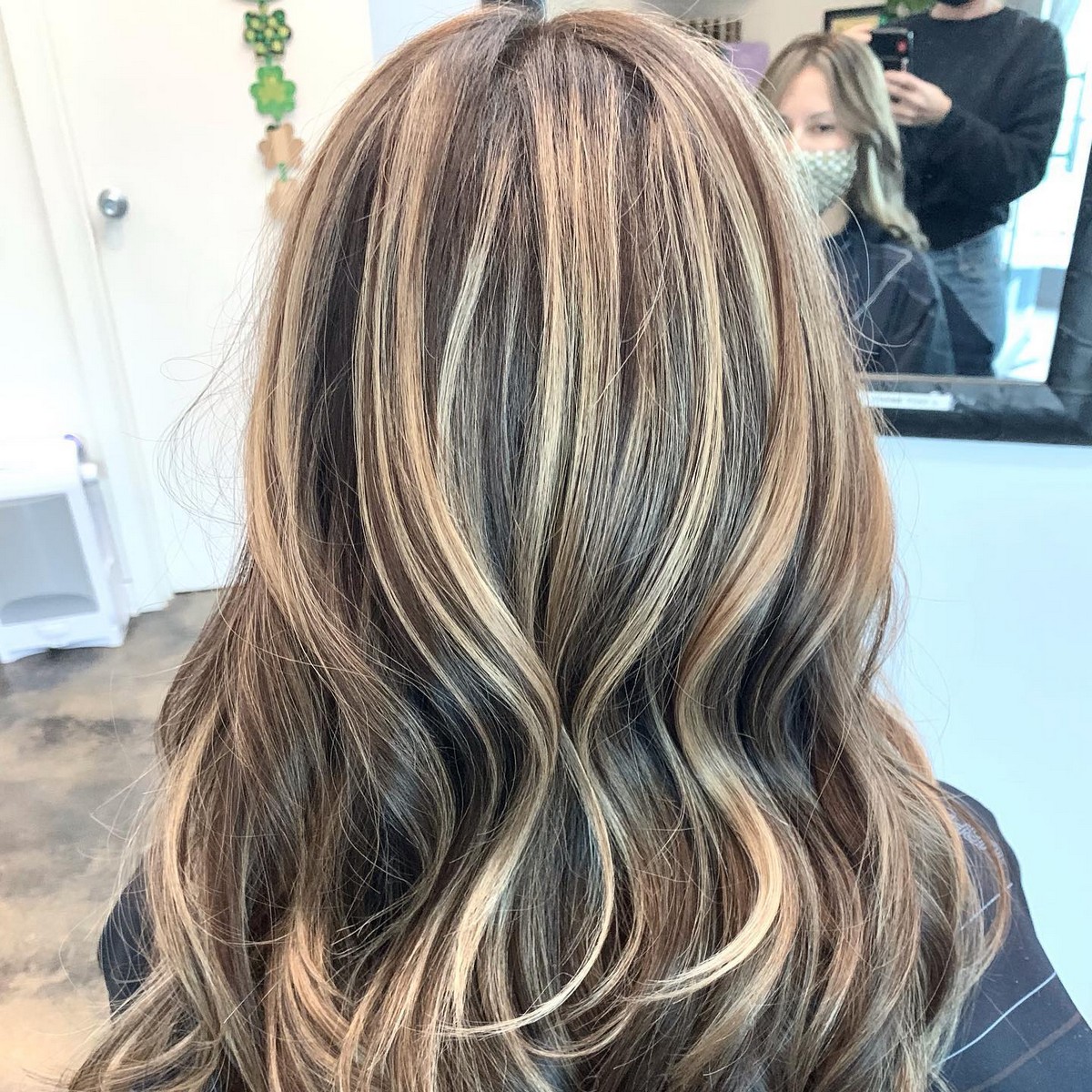 Dark Brown Hair With Multidimensional Highlights