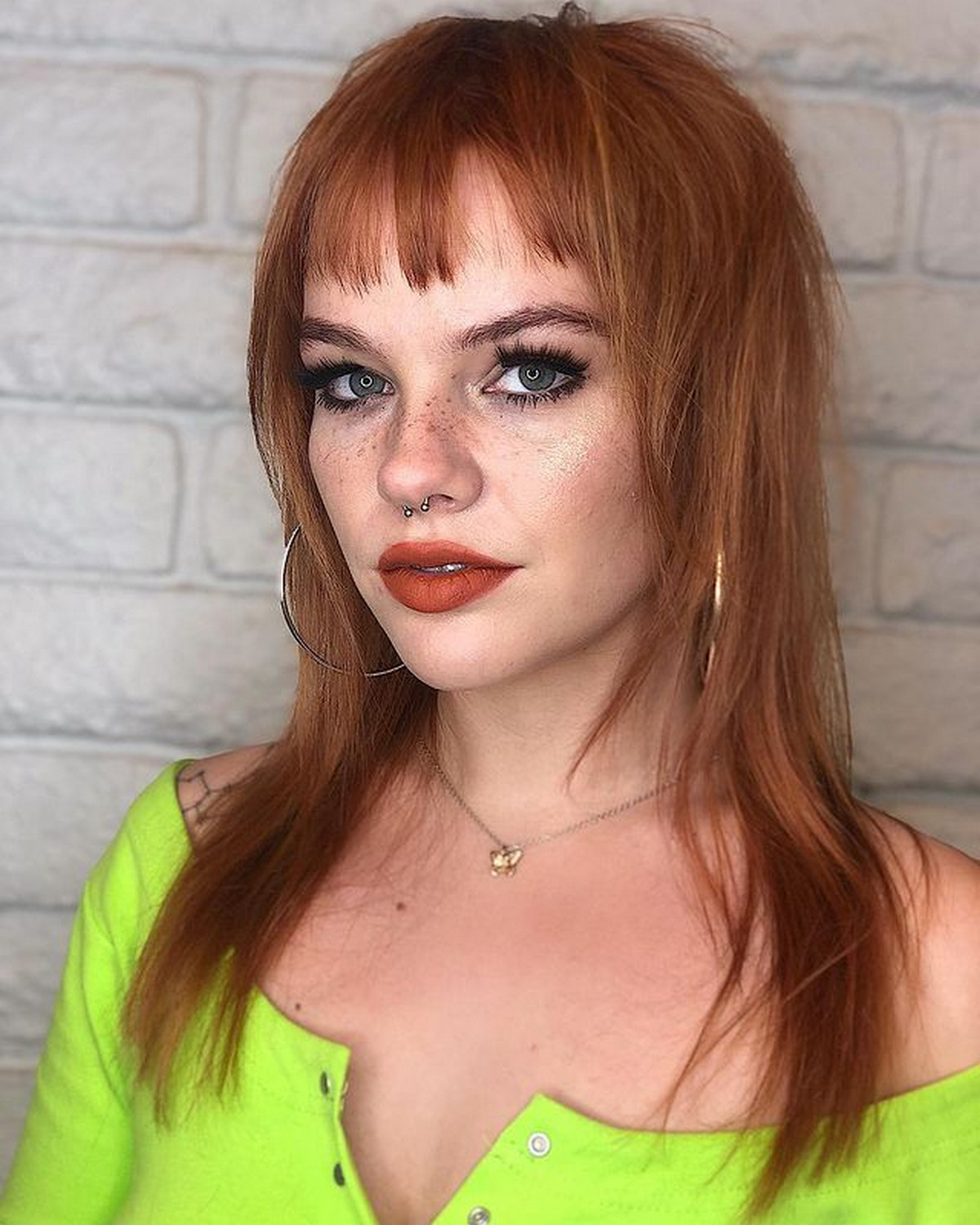 Trendy Textured Bangs
