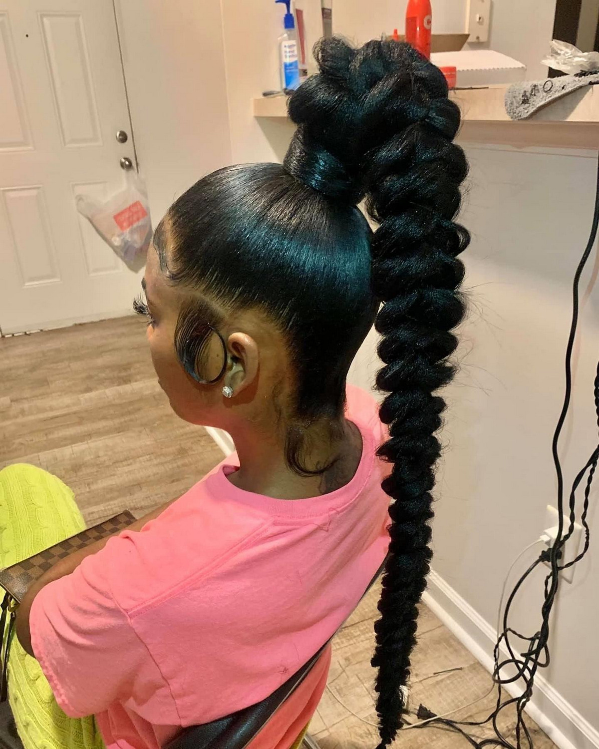 High Butterfly Braided Ponytail