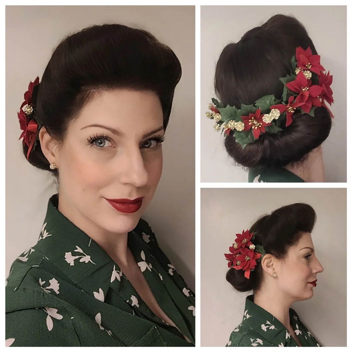 Holly Flower Bun