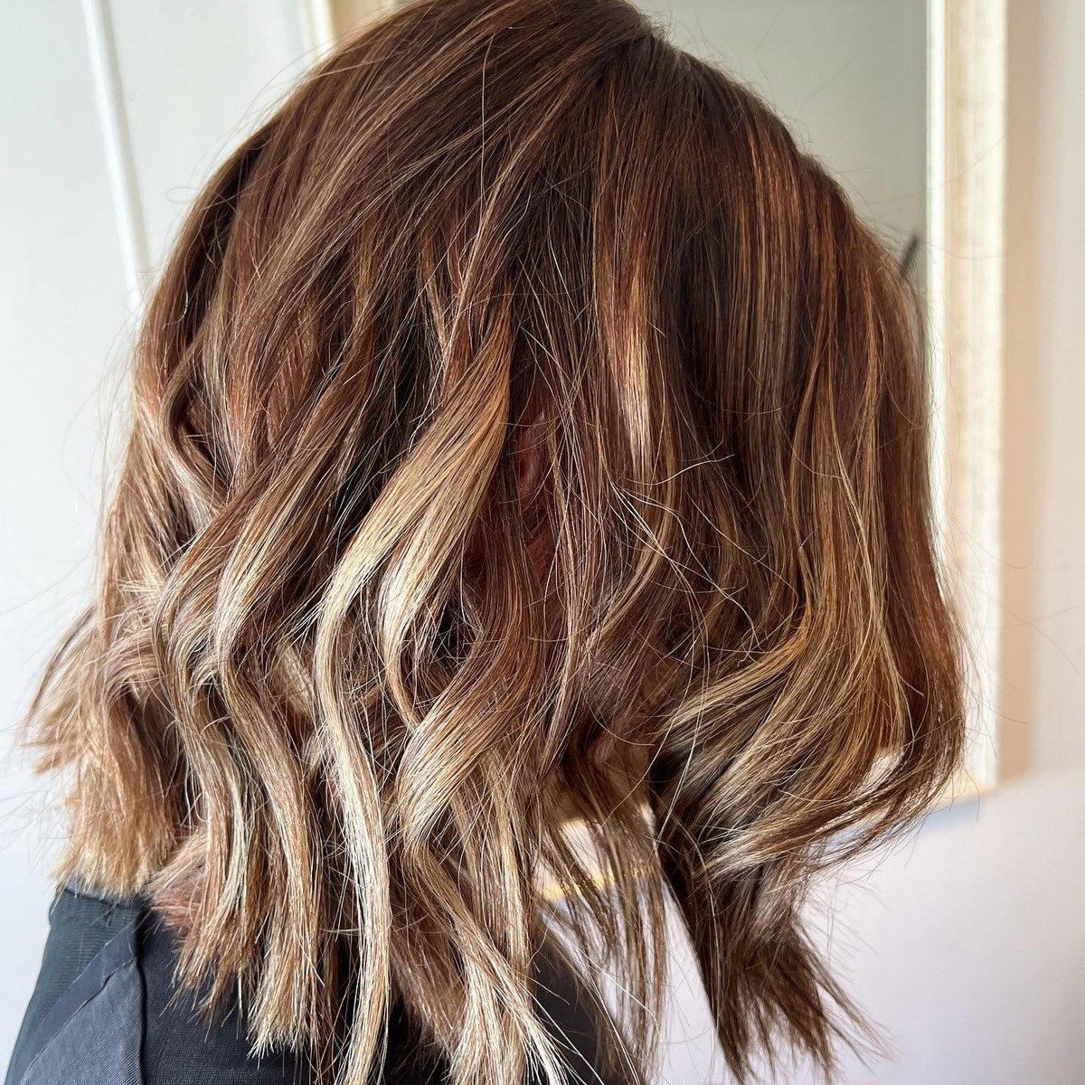 Medium - Thick Bouncy Bronde Wave Hair