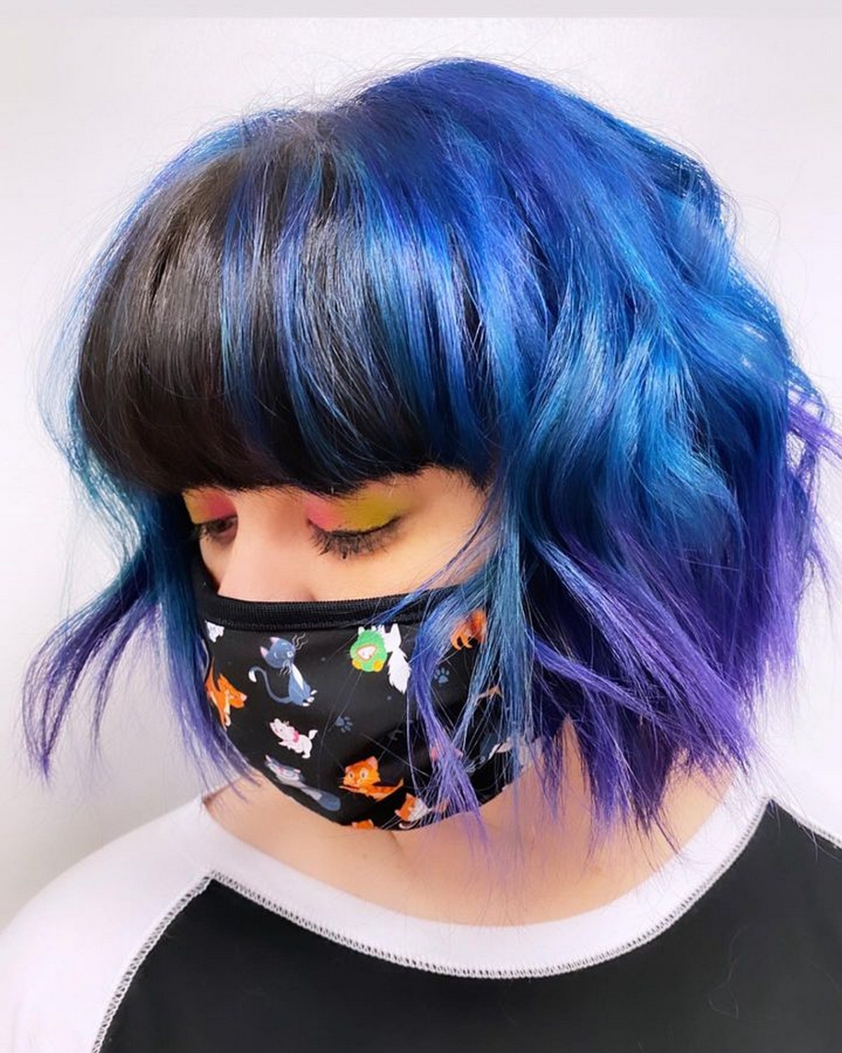 Bob Hair With Vivids Color
