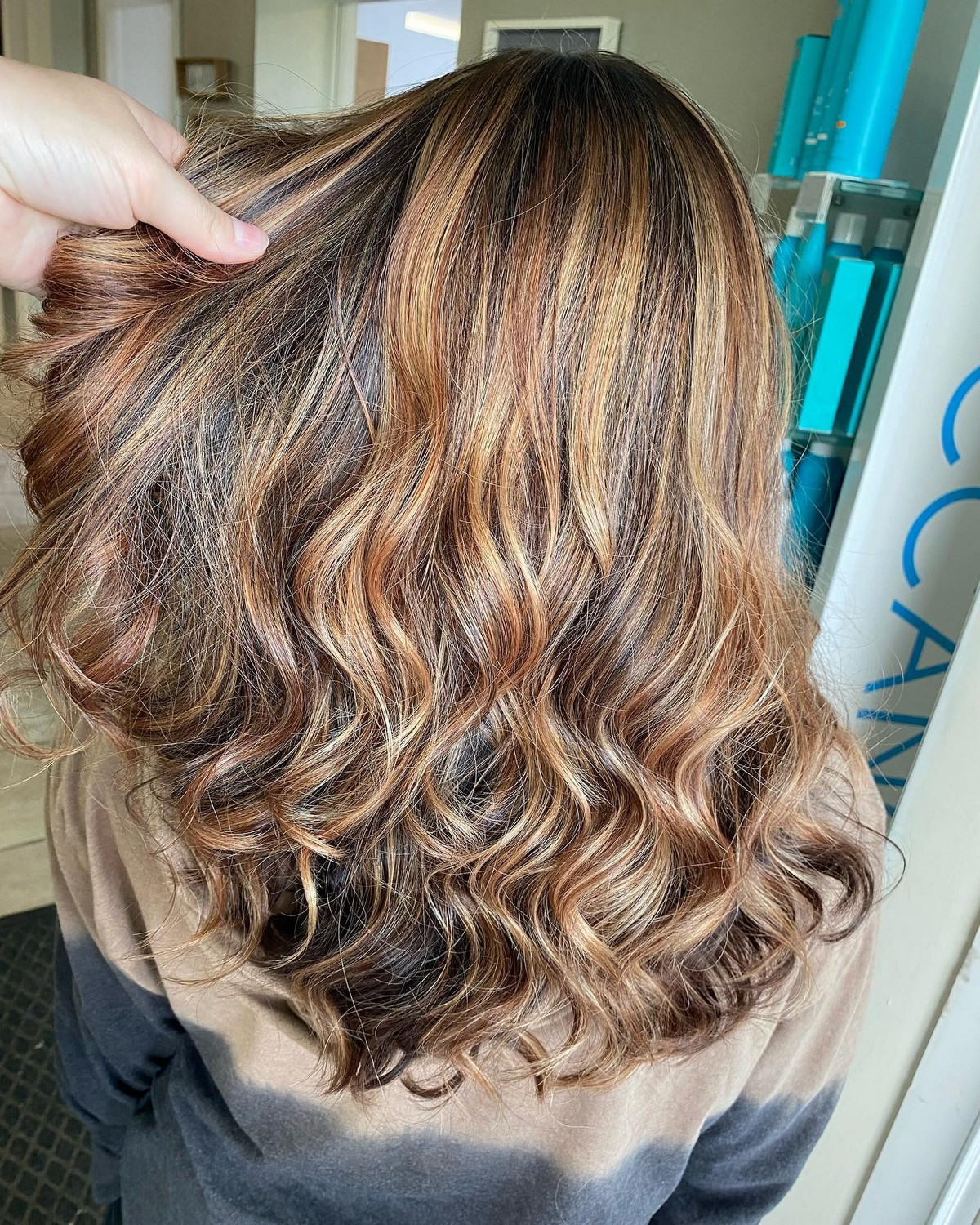 Dark Brown Hair With Sun-Kissed Highlights