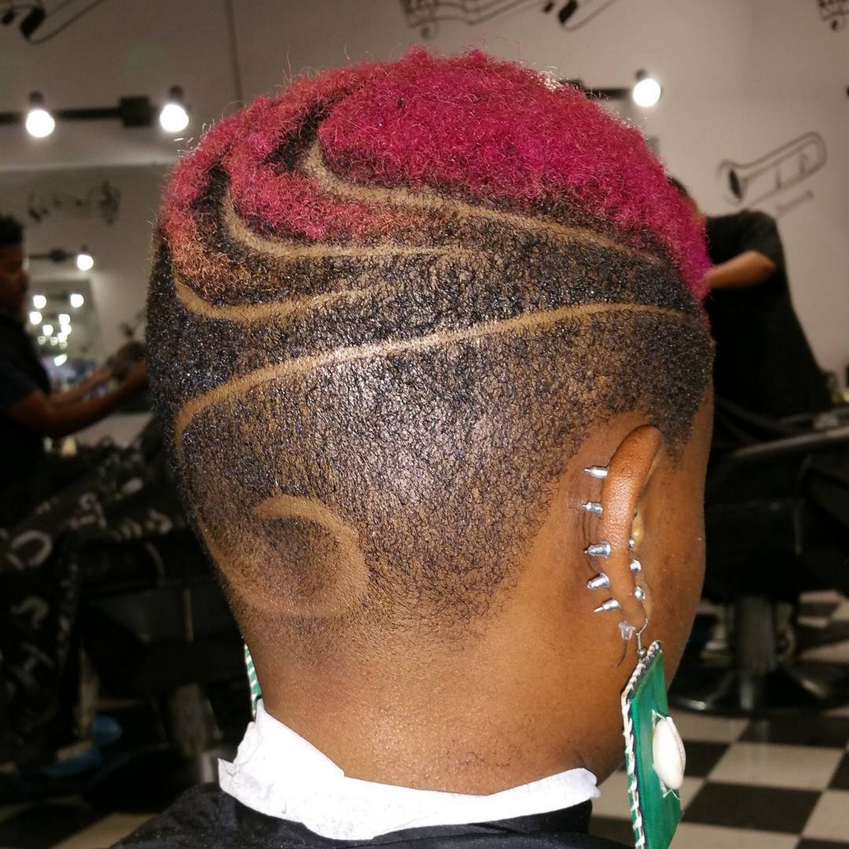 Curly Carved Hairstyle