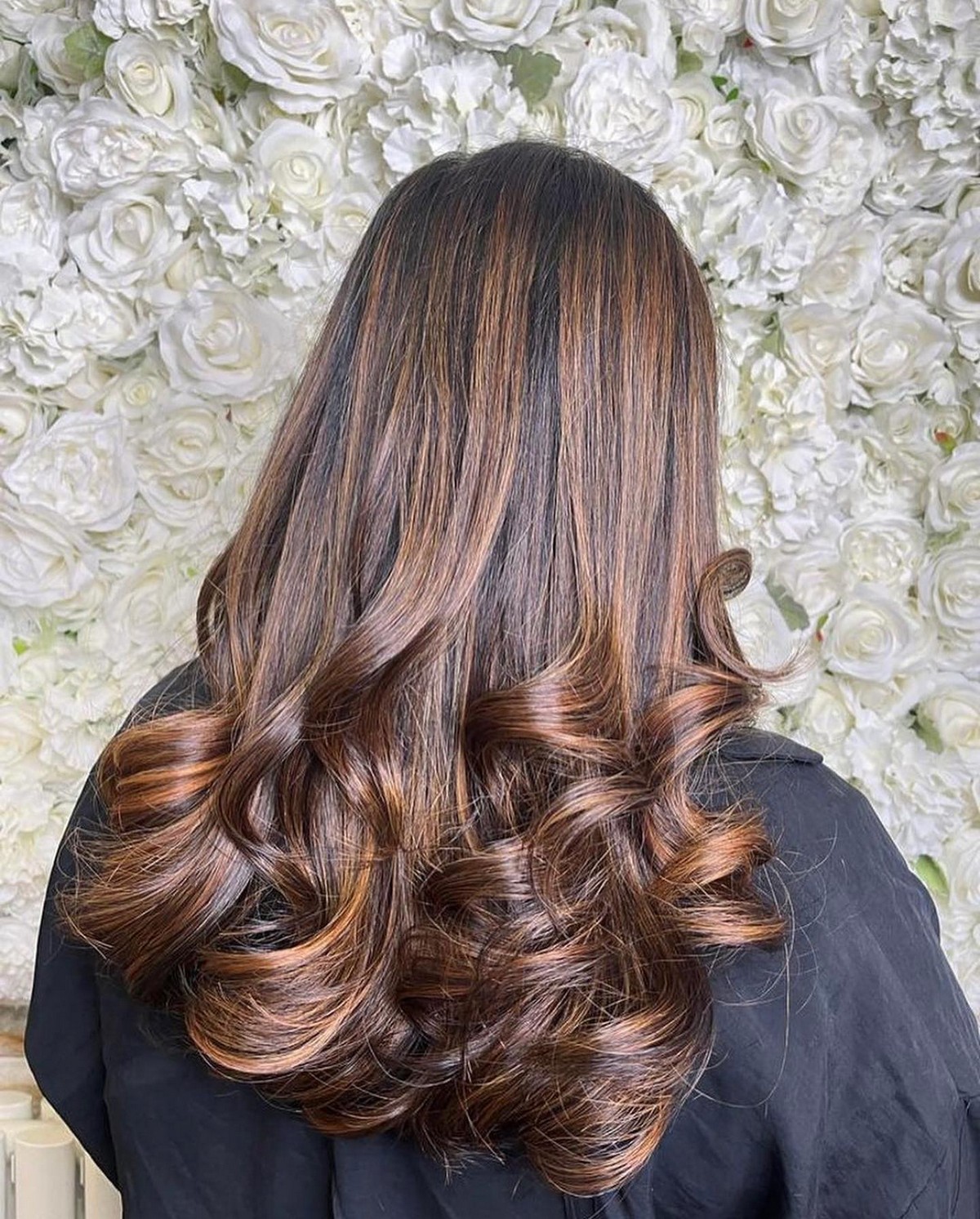 Highlights Brown Balayage Thick Extensions Hair