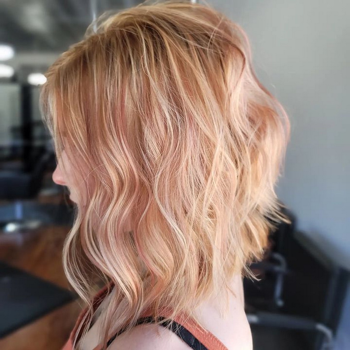 Bob Hair Cut With Block Color